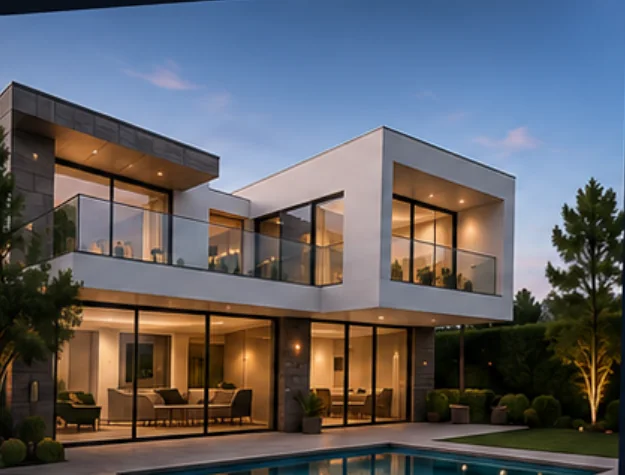 Exterior de vivienda, fotografía de ejemplo